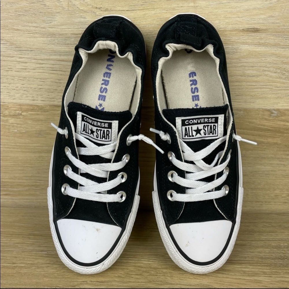 Converse CTAS Shoreline Black White Slip On Sneakers Women's Size 8